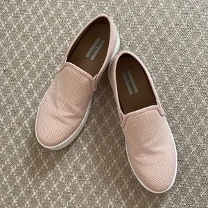 Pink Steve Madden slip ons